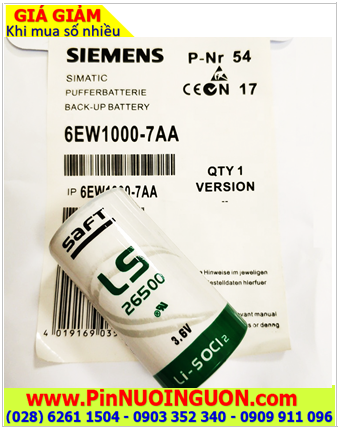 Pin Siemens 6EW1000-7AA; Pin nuôi nguồn PLC Siemens 6EW1000-7AA lithium 3.6v 8500mAh _Xuất xứ Pháp